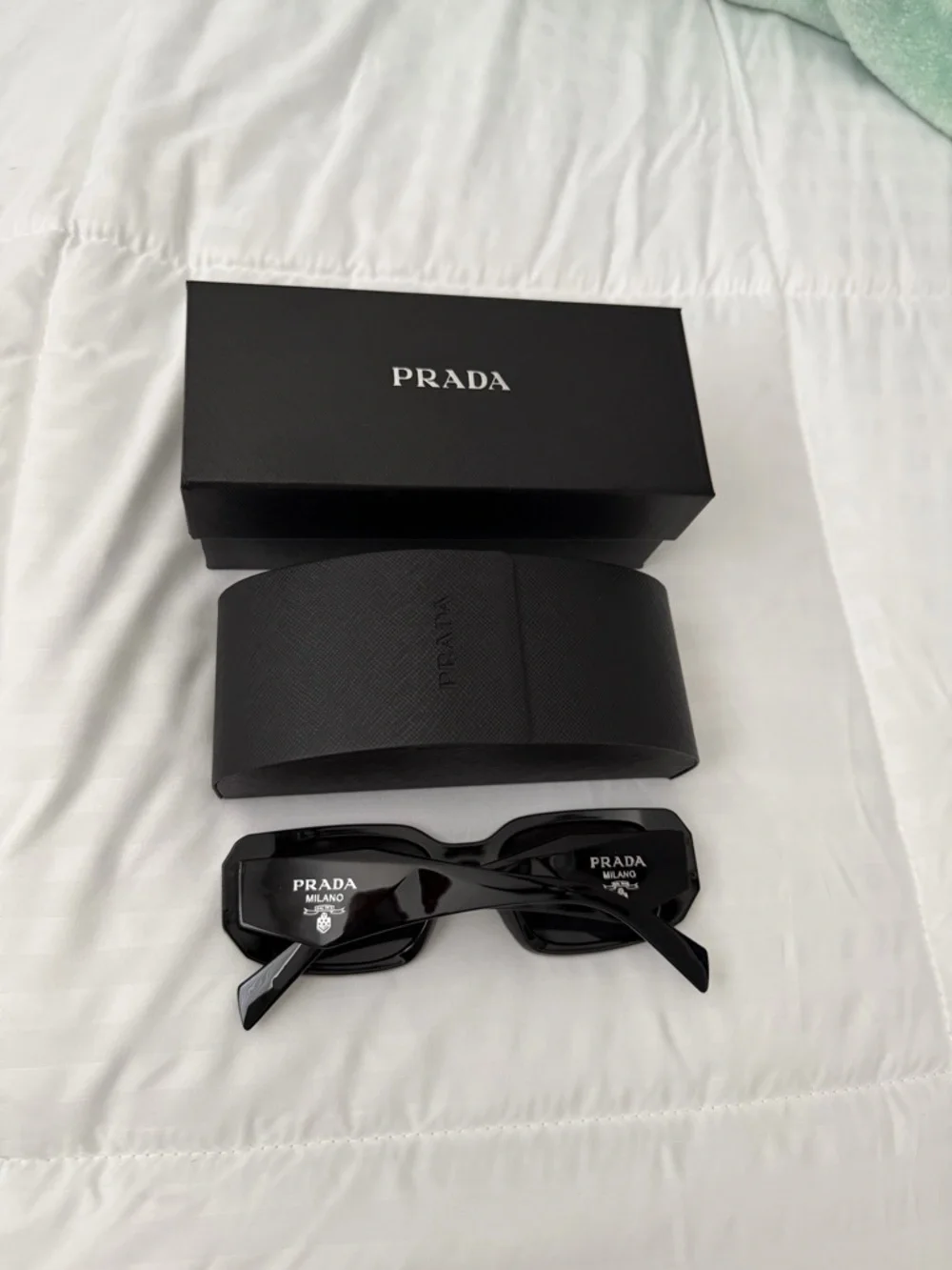 Prada All Black Sunglasses - Picture 3 of 3